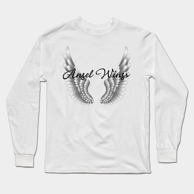 Angel Wings Long Sleeve T-Shirt by AYar